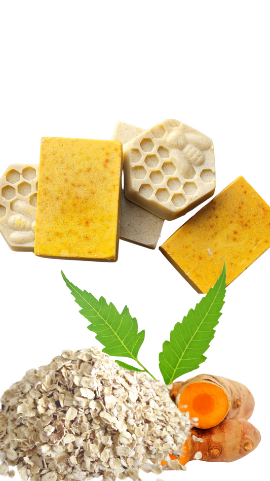 Ayurvedic natural brightening Turmeric, Oat & Honey Soap