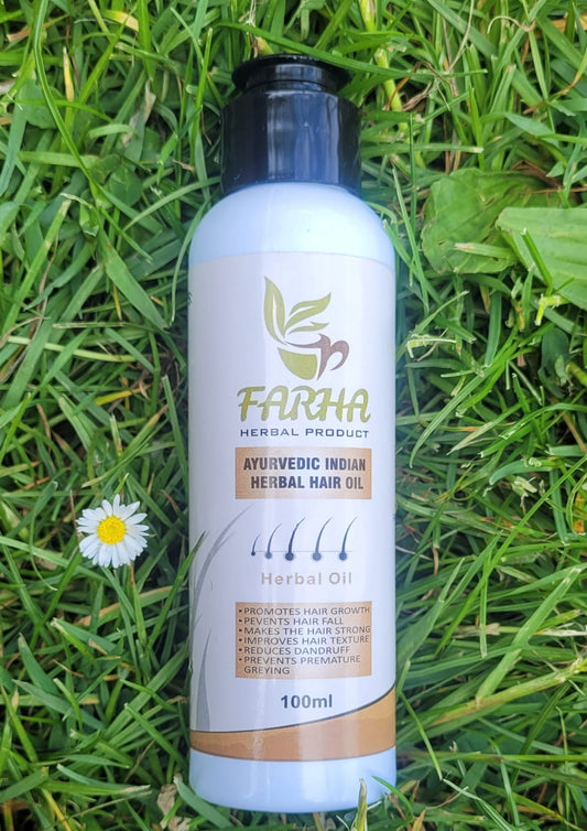Ayurvedic herbal hair oil for hair growth and hair fall control
