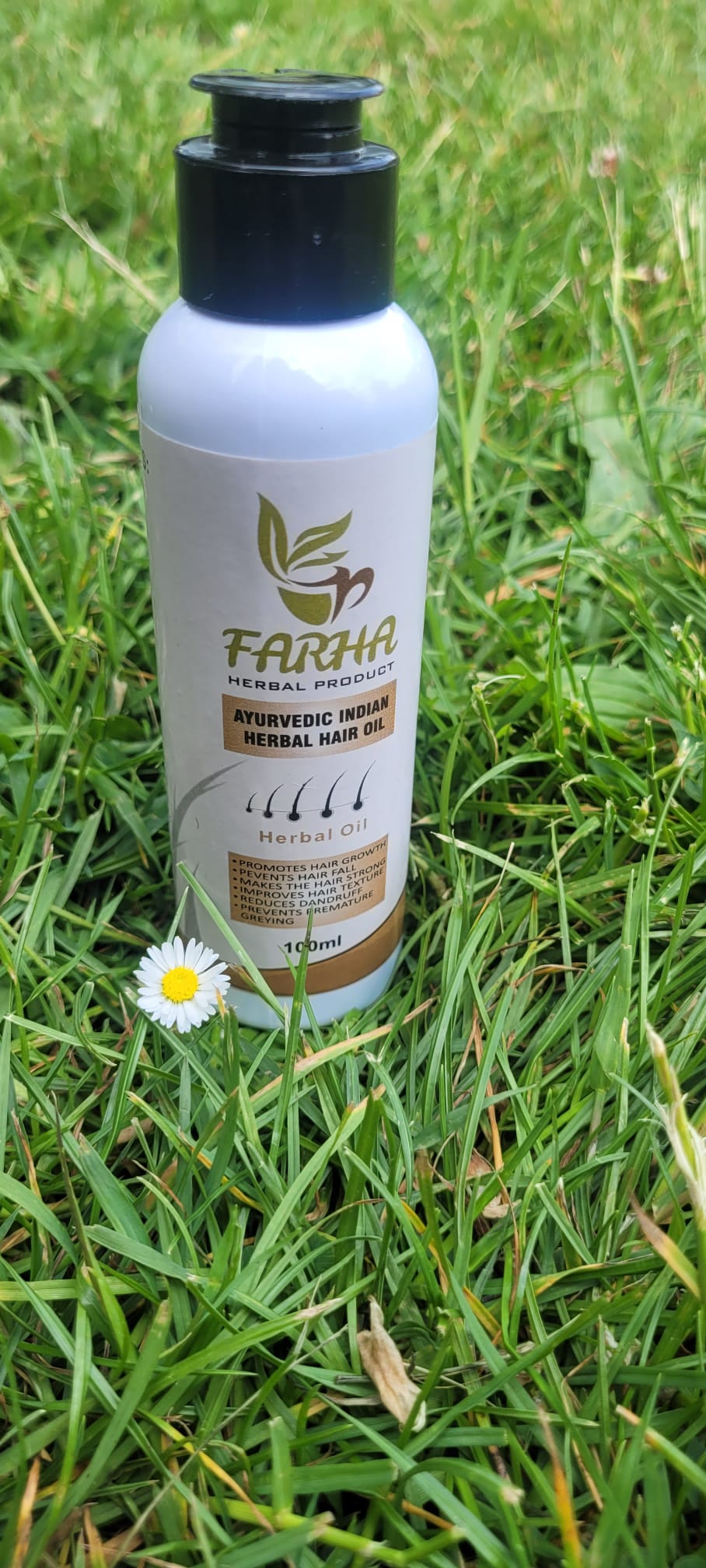 Ayurvedic herbal hair oil for hair growth and hair fall control